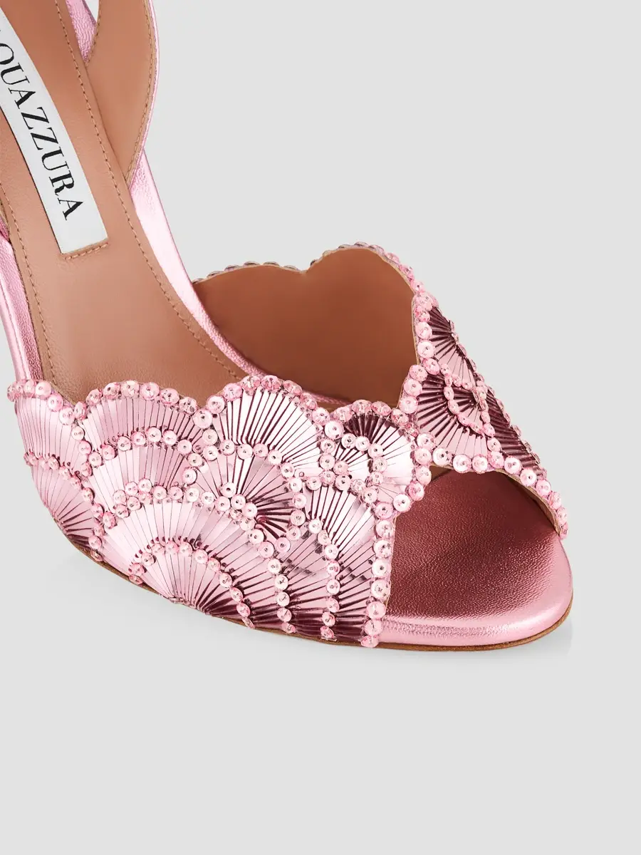 Aquazzura Women's Ce Soir 105MM Leather Sandals | Thumbnail 4 Aquazzura Women's Ce Soir 105MM Leather Sandals | Thumbnail 4
