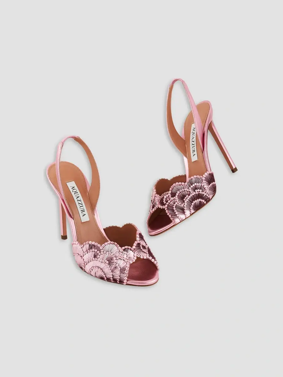 Aquazzura Women's Ce Soir 105MM Leather Sandals | Thumbnail 6 Aquazzura Women's Ce Soir 105MM Leather Sandals | Thumbnail 6