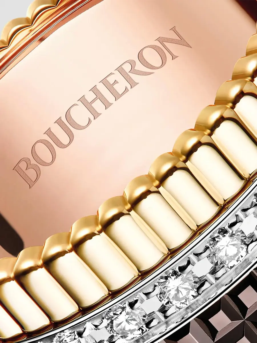 Boucheron Women's Quatre Classique L Tri-Tone 18K Gold, Brown PVD & 0.49 TCW Diamond Ring | Thumbnail 4 Boucheron Women's Quatre Classique L Tri-Tone 18K Gold, Brown PVD & 0.49 TCW Diamond Ring | Thumbnail 4