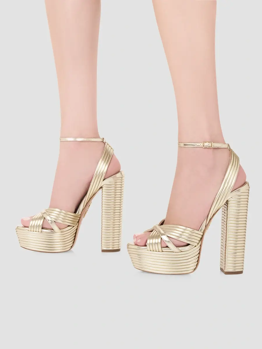 Aquazzura Women's Sundance 140MM Faux Leather Platform Sandals | Thumbnail 2 Aquazzura Women's Sundance 140MM Faux Leather Platform Sandals | Thumbnail 2