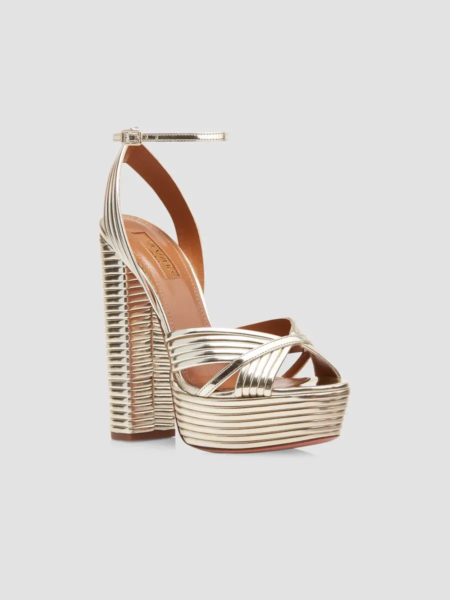 Aquazzura Women's Sundance 140MM Faux Leather Platform Sandals | Thumbnail 3 Aquazzura Women's Sundance 140MM Faux Leather Platform Sandals | Thumbnail 3