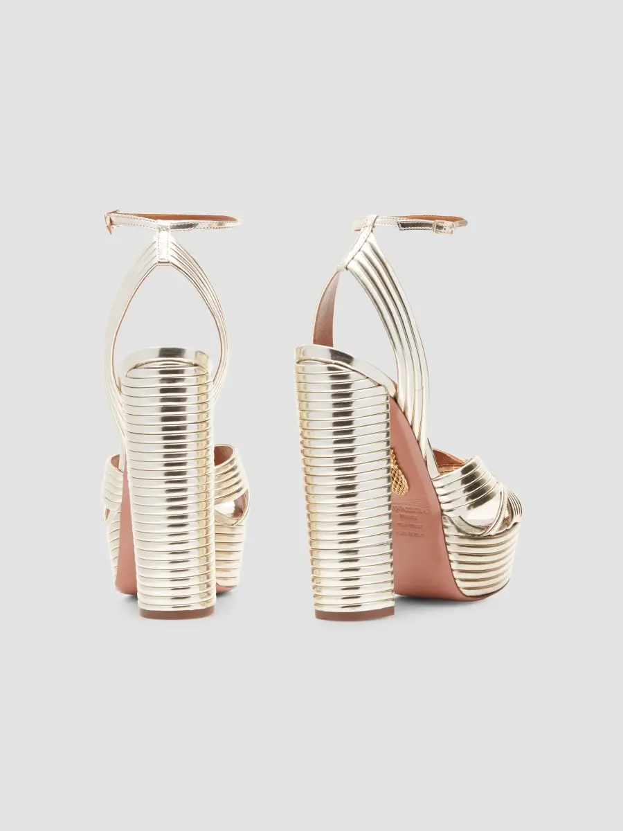 Aquazzura Women's Sundance 140MM Faux Leather Platform Sandals | Thumbnail 4 Aquazzura Women's Sundance 140MM Faux Leather Platform Sandals | Thumbnail 4