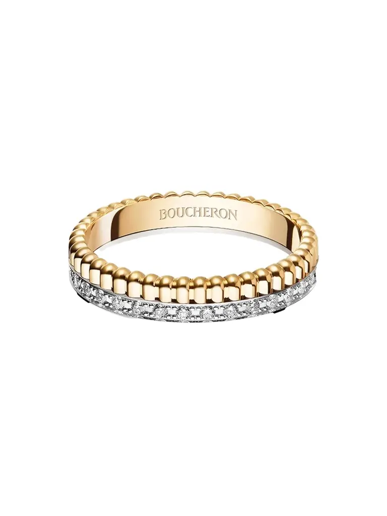 Women's Quatre Radiant Edition 18K Two-Tone Gold & 0.24 TCW Diamond Wedding Band Women's Quatre Radiant Edition 18K Two-Tone Gold & 0.24 TCW Diamond Wedding Band