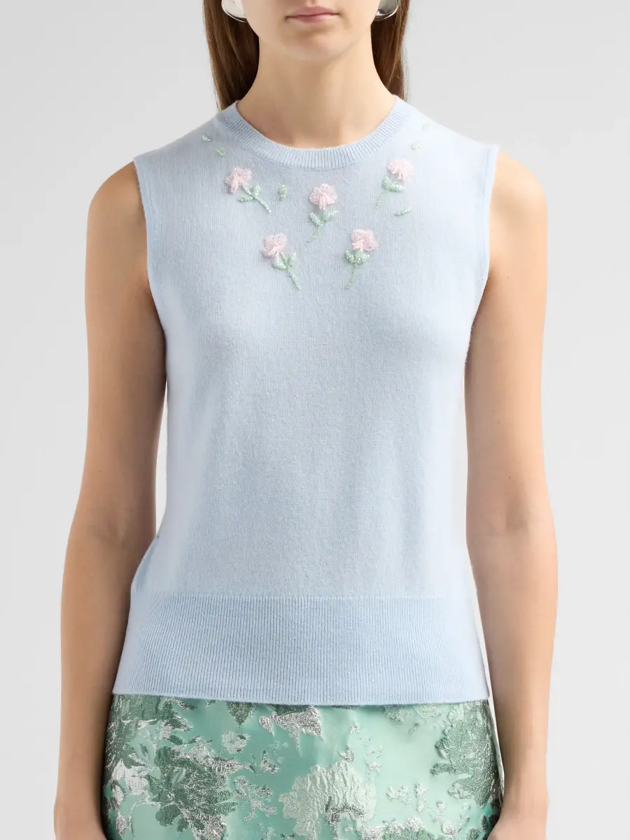 Aknvas Women's Dahlia Floral Wool-Blend Tank | Thumbnail 5 Aknvas Women's Dahlia Floral Wool-Blend Tank | Thumbnail 5