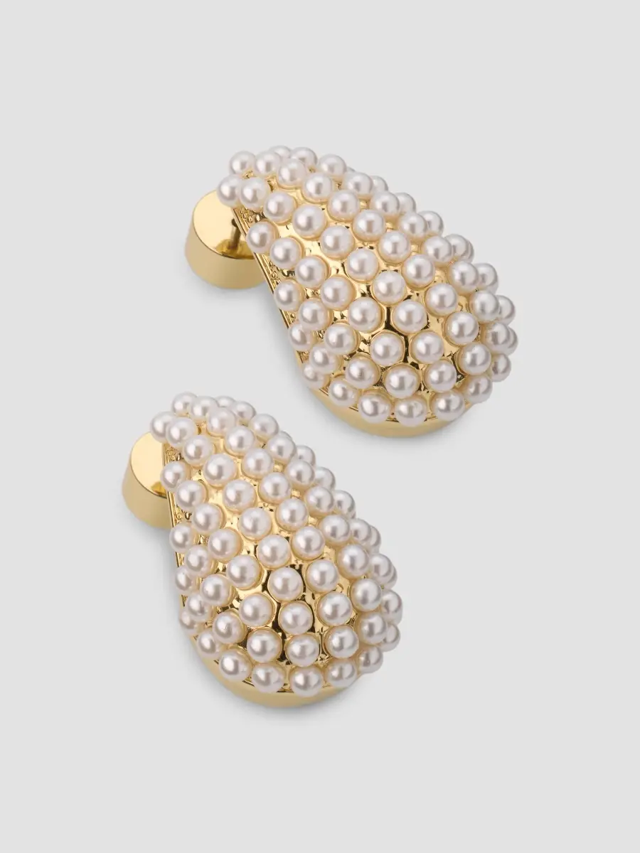 KENNETH JAY LANE Women's 18K-Gold-Plated & Imitation Pearl Teardrop Earrings | Thumbnail 4 KENNETH JAY LANE Women's 18K-Gold-Plated & Imitation Pearl Teardrop Earrings | Thumbnail 4