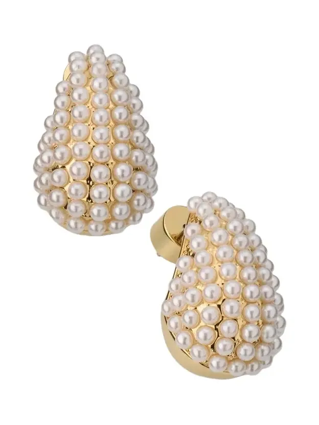 KENNETH JAY LANE Women's 18K-Gold-Plated & Imitation Pearl Drop Earrings | Thumbnail 1 KENNETH JAY LANE Women's 18K-Gold-Plated & Imitation Pearl Drop Earrings | Thumbnail 1