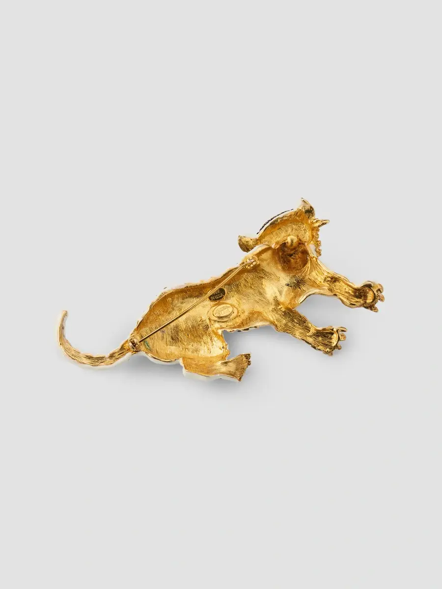 KENNETH JAY LANE Women's 18K Gold-Plated & Crystal Tiger Pin | Thumbnail 3 KENNETH JAY LANE Women's 18K Gold-Plated & Crystal Tiger Pin | Thumbnail 3