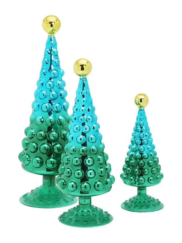 Cody Foster & Co 3-Piece Ombré Hobnail Trees Set