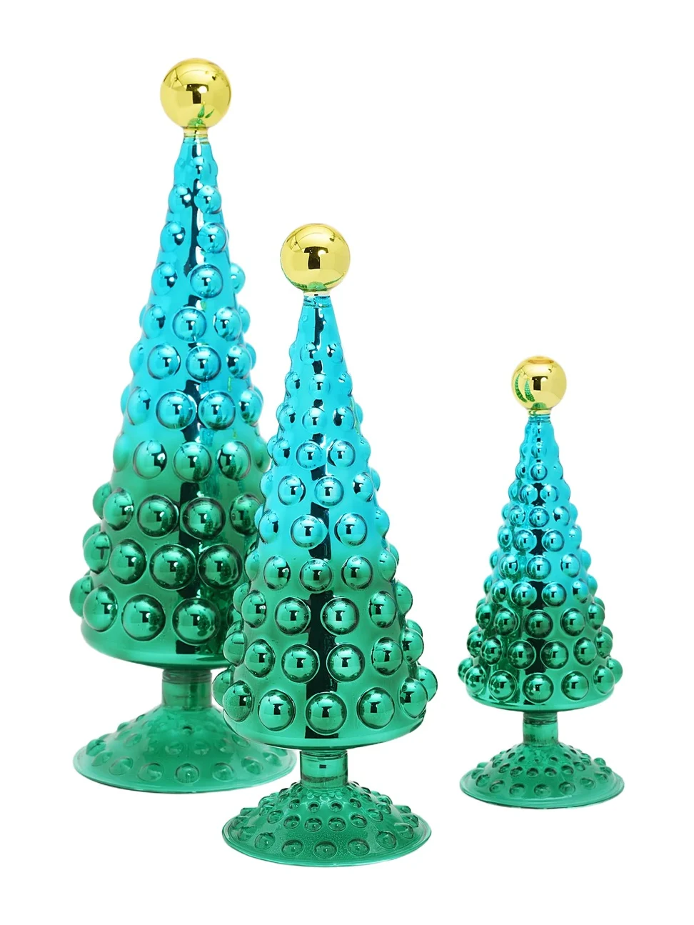 Cody Foster & Co 3-Piece Ombré Hobnail Trees Set