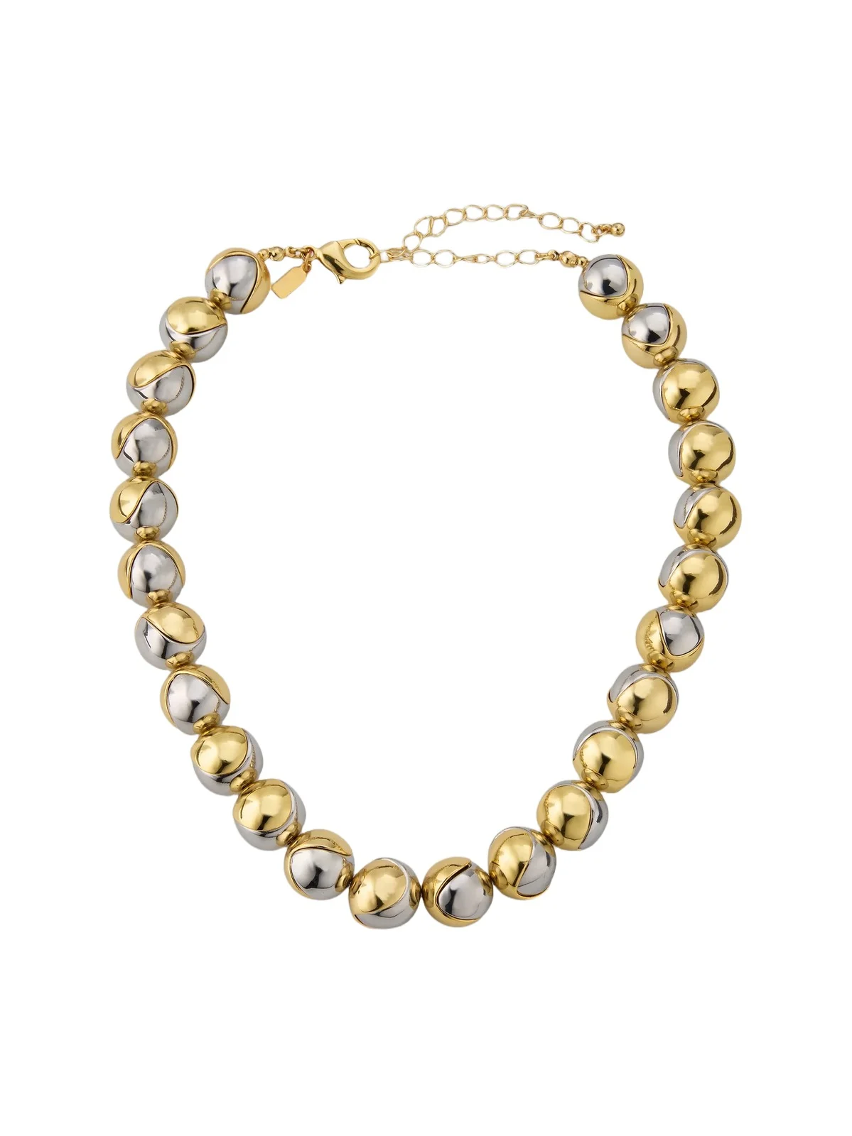 Women's Two-Tone 18K Gold-Plated Ball Chain Necklace/20" Women's Two-Tone 18K Gold-Plated Ball Chain Necklace/20"