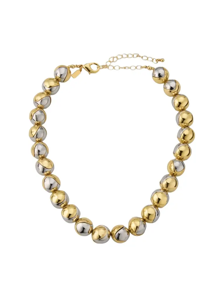 Women's Two-Tone 18K Gold-Plated Ball Chain Necklace/20"