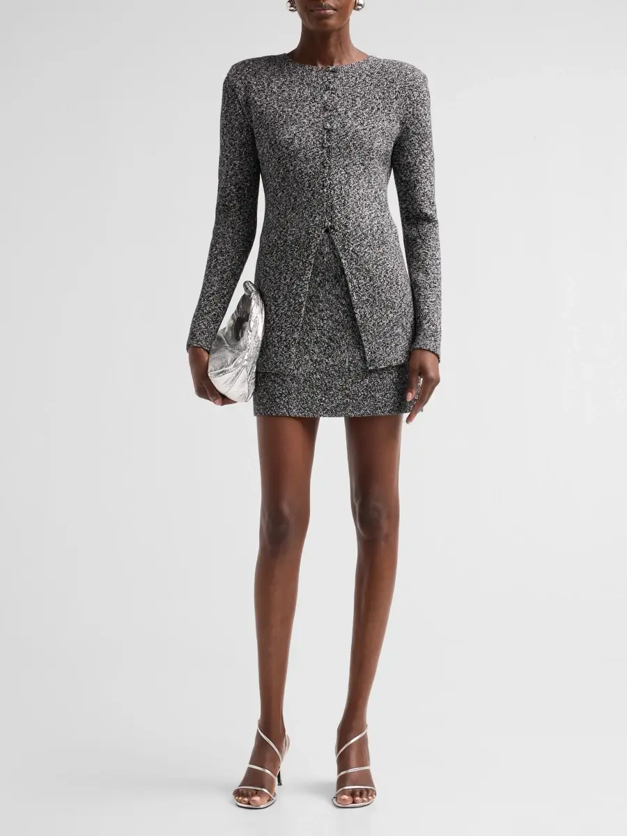 Et Ochs Women's Iris Marled Knit Miniskirt | Thumbnail 2