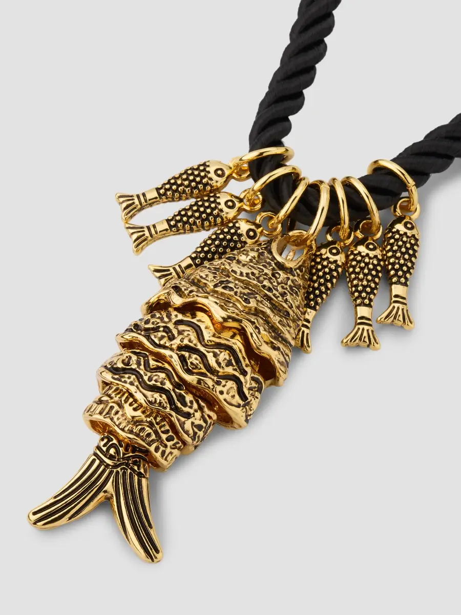 KENNETH JAY LANE Women's 18K Gold-Plated Fish Cord Necklace | Thumbnail 4 KENNETH JAY LANE Women's 18K Gold-Plated Fish Cord Necklace | Thumbnail 4