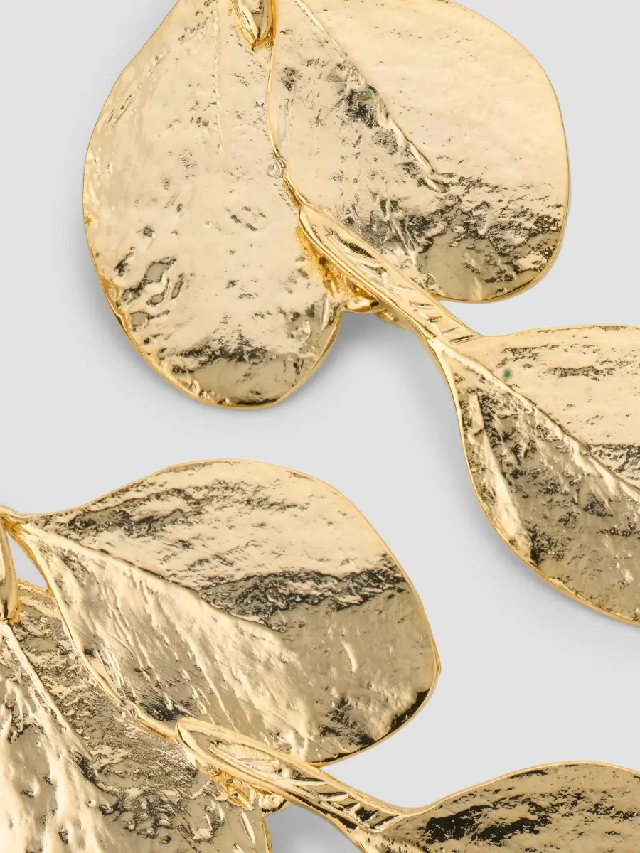 KENNETH JAY LANE Women's 18K-Gold-Plated Leaf Drop Earrings | Thumbnail 4 KENNETH JAY LANE Women's 18K-Gold-Plated Leaf Drop Earrings | Thumbnail 4