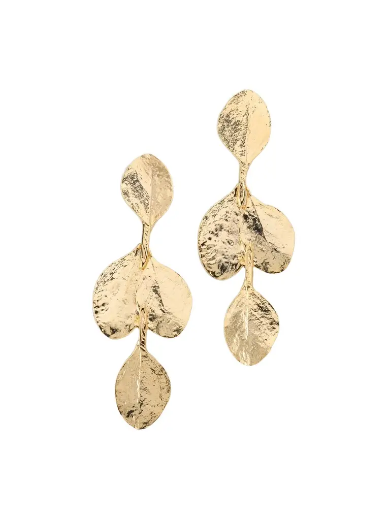 Women's 18K-Gold-Plated Leaf Drop Earrings Women's 18K-Gold-Plated Leaf Drop Earrings