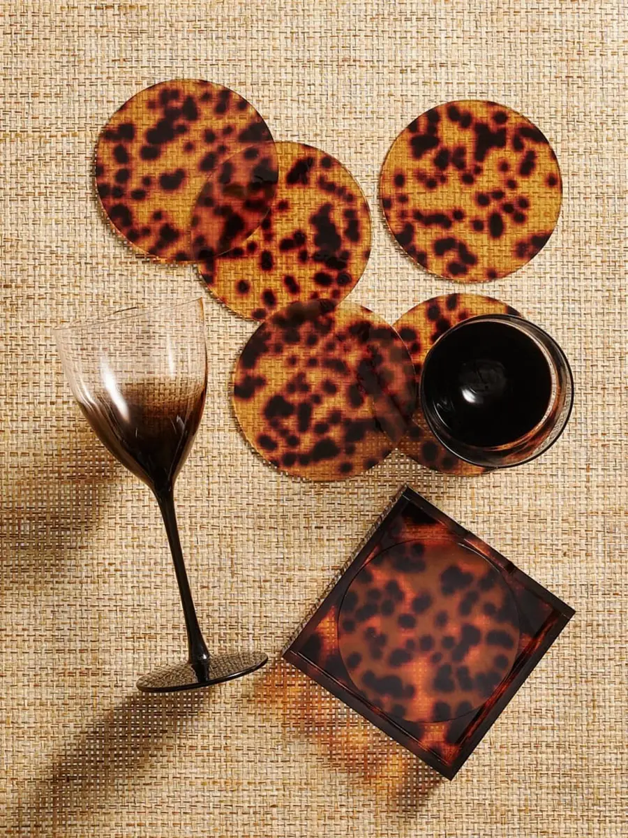 Kim Seybert Tortoise Coasters 6-Piece Set | Thumbnail 2 Kim Seybert Tortoise Coasters 6-Piece Set | Thumbnail 2