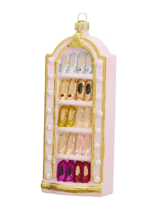 Cody Foster & Co Glass Shoe Closet Ornament