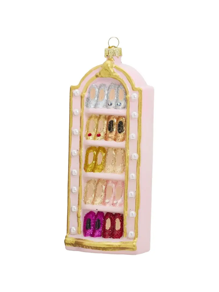 Cody Foster & Co Glass Shoe Closet Ornament