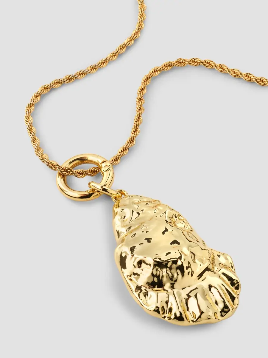 KENNETH JAY LANE Women's 18K Gold-Plated Oyster Pendant Chain Necklace/21" | Thumbnail 3