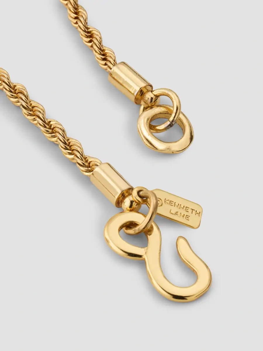 KENNETH JAY LANE Women's 18K Gold-Plated Oyster Pendant Chain Necklace/21" | Thumbnail 4