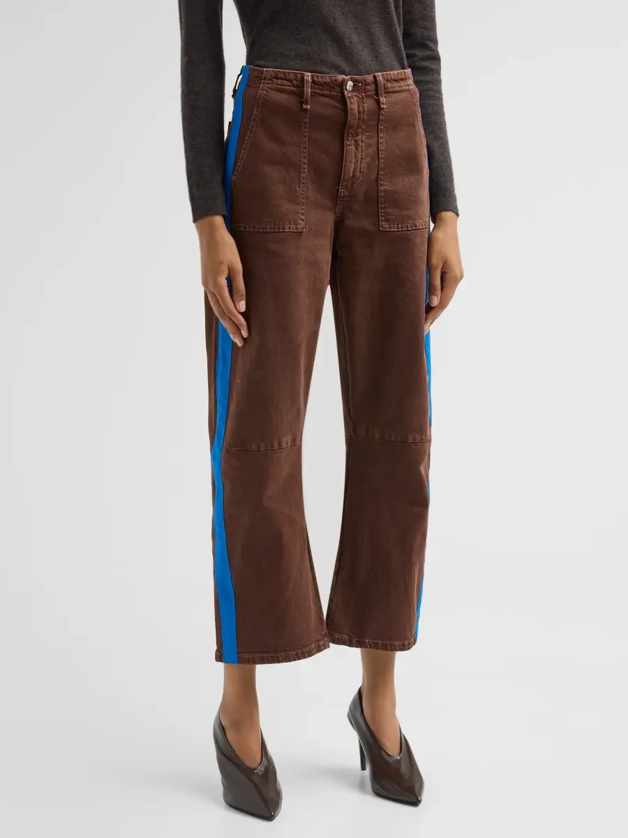 Le Jean Women's Track Utility Soft Barrel-Leg Pants | Thumbnail 4 Le Jean Women's Track Utility Soft Barrel-Leg Pants | Thumbnail 4
