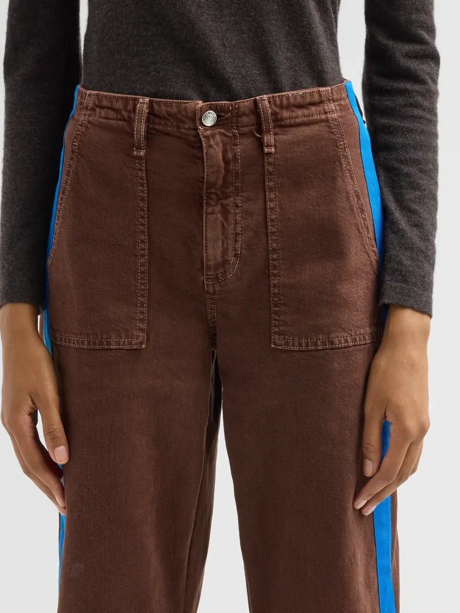 Le Jean Women's Track Utility Soft Barrel-Leg Pants | Thumbnail 5 Le Jean Women's Track Utility Soft Barrel-Leg Pants | Thumbnail 5