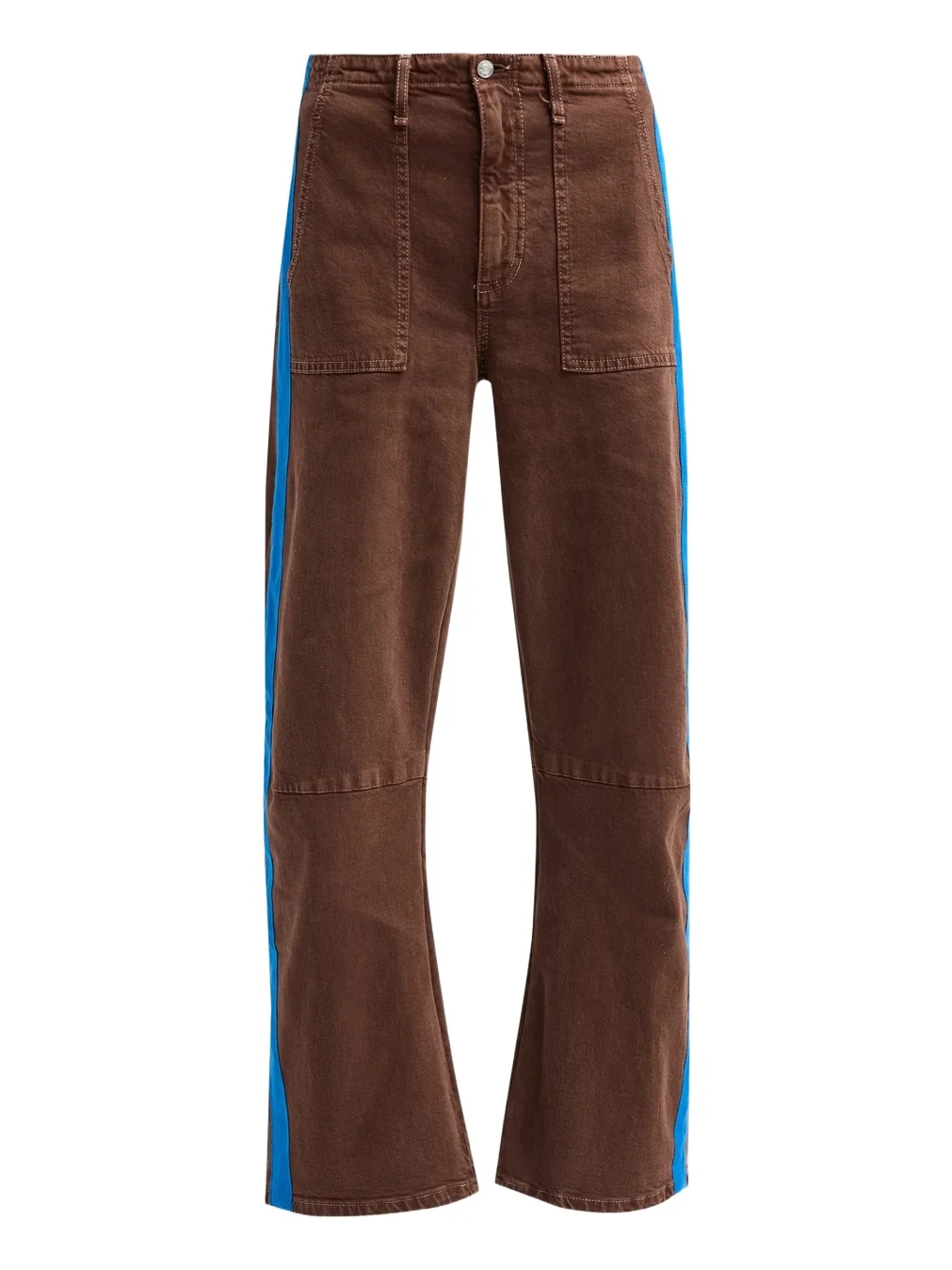 Le Jean Women's Track Utility Soft Barrel-Leg Pants