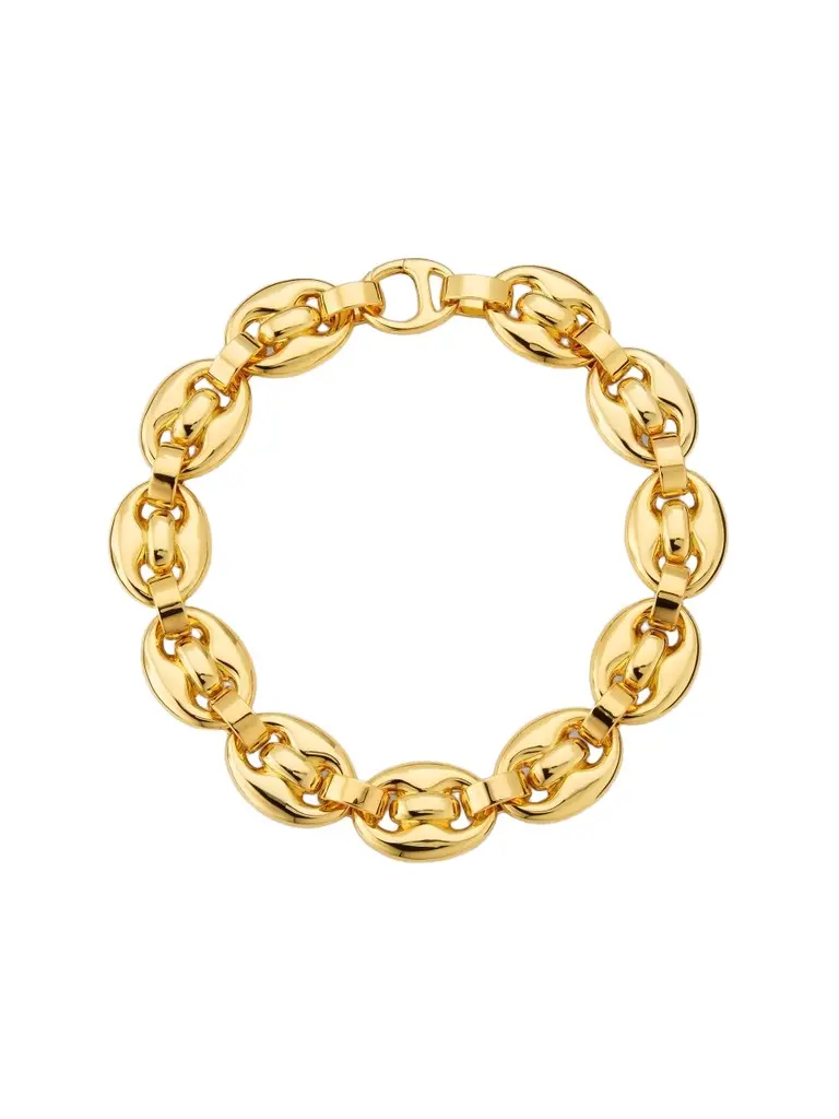 Women's 18K Gold-Plated Link Chain Necklace/17.5"