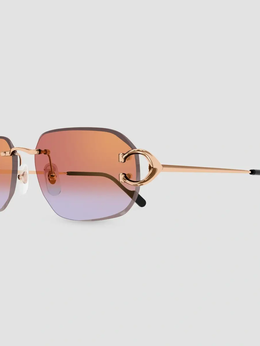 Cartier Women's Motifs De 58MM Décor C Classique Rose Gold-Plated Rectangular Sunglasses | Thumbnail 3 Cartier Women's Motifs De 58MM Décor C Classique Rose Gold-Plated Rectangular Sunglasses | Thumbnail 3