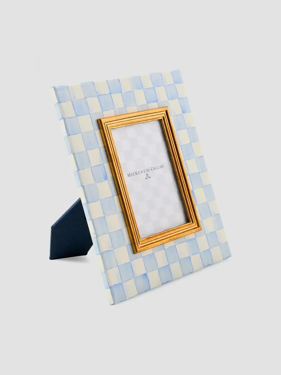 MacKenzie-Childs Merry Christmas Sky Check Photo Frame | Thumbnail 2 MacKenzie-Childs Merry Christmas Sky Check Photo Frame | Thumbnail 2