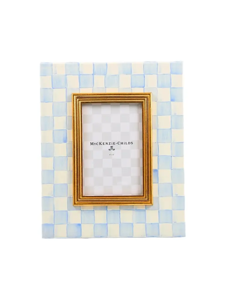 MacKenzie-Childs Merry Christmas Sky Check Photo Frame