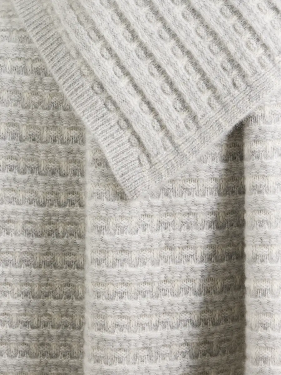 Sofia Cashmere Textured Cashmere Throw Blanket | Thumbnail 4