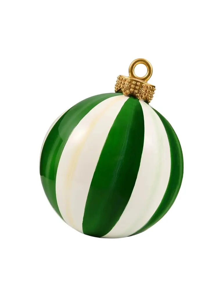 Green Stripe Medium Tabletop Ornament