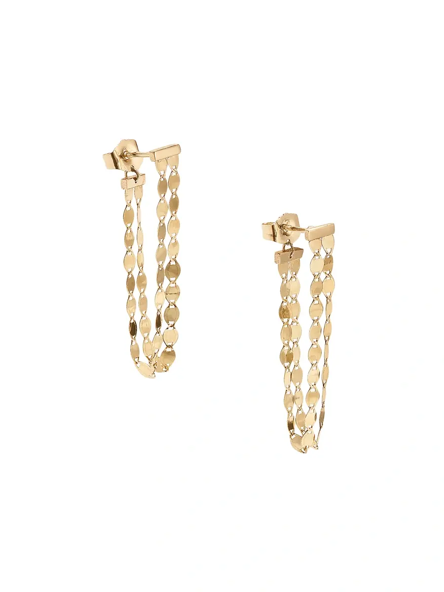 Lana Women's Twenty Vol. 1 Fringe Linear 14K Gold Drop Earrings | Thumbnail 2 Lana Women's Twenty Vol. 1 Fringe Linear 14K Gold Drop Earrings | Thumbnail 2