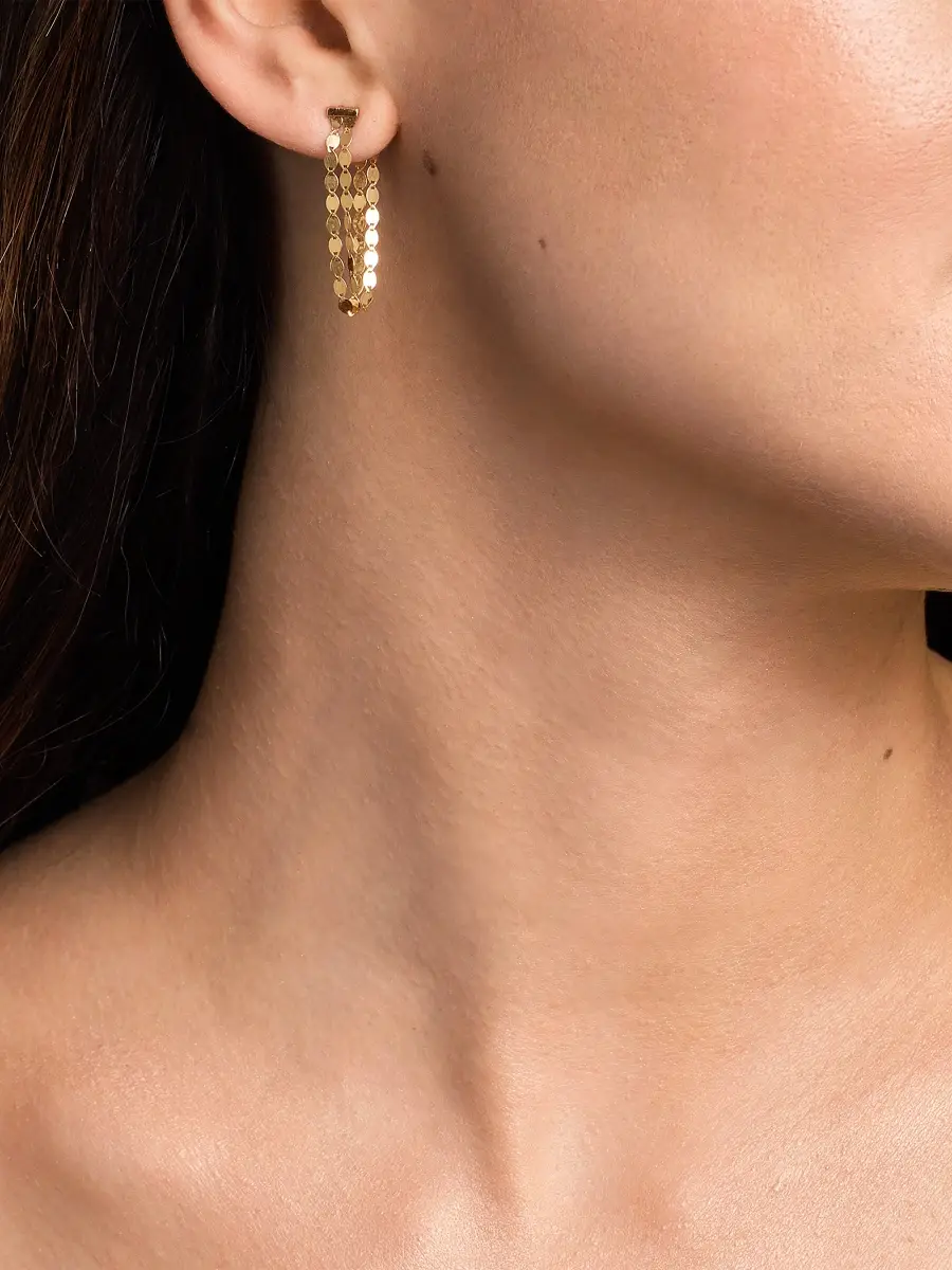 Lana Women's Twenty Vol. 1 Fringe Linear 14K Gold Drop Earrings | Thumbnail 3 Lana Women's Twenty Vol. 1 Fringe Linear 14K Gold Drop Earrings | Thumbnail 3