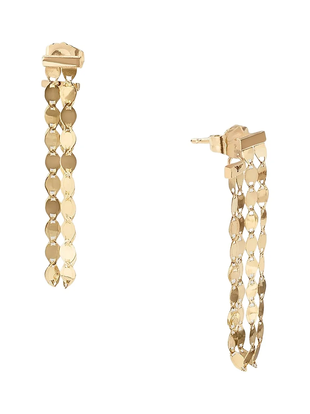 Women's Twenty Vol. 1 Fringe Linear 14K Gold Drop Earrings Women's Twenty Vol. 1 Fringe Linear 14K Gold Drop Earrings
