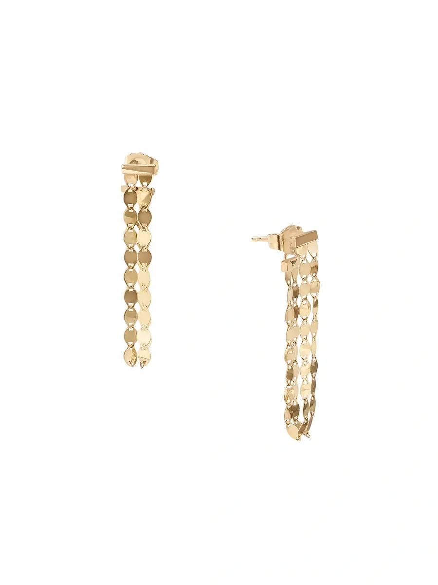 Lana Women's Twenty Vol. 1 Fringe Linear 14K Gold Drop Earrings