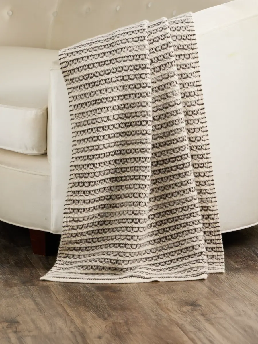 Sofia Cashmere Textured Cashmere Throw Blanket | Thumbnail 2
