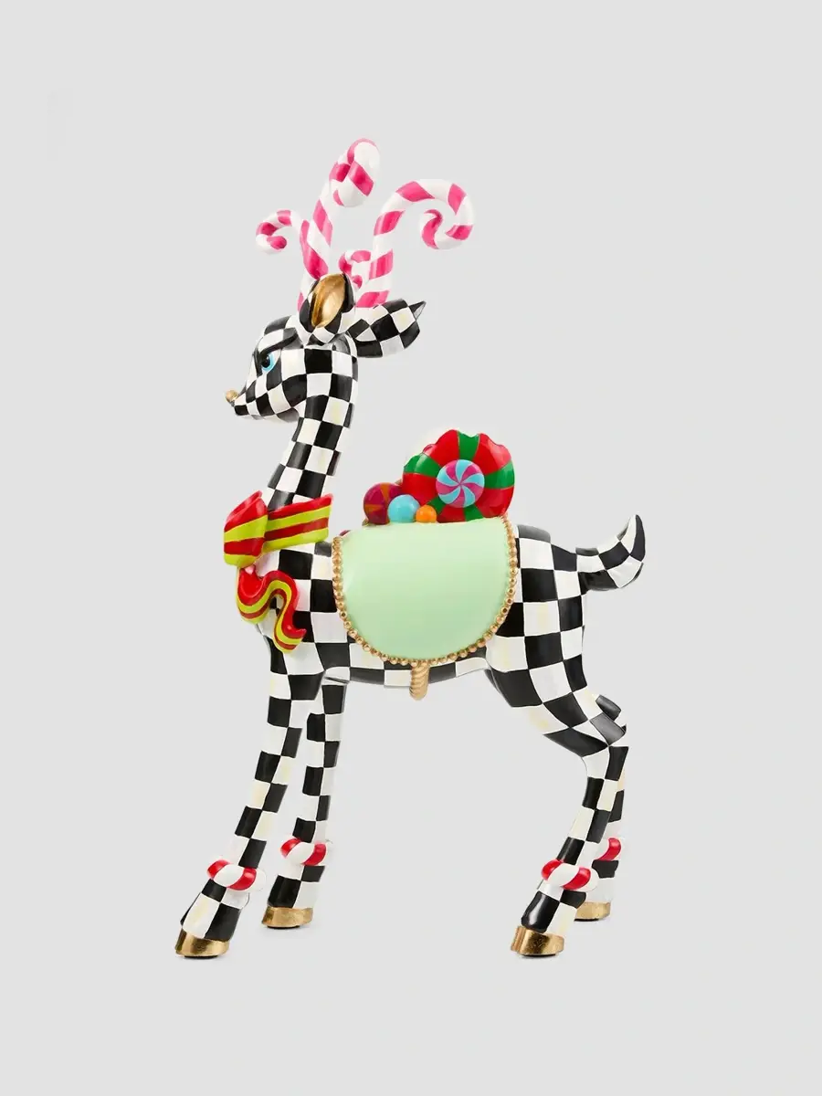 MacKenzie-Childs Check Small Deer Figurine | Thumbnail 2 MacKenzie-Childs Check Small Deer Figurine | Thumbnail 2