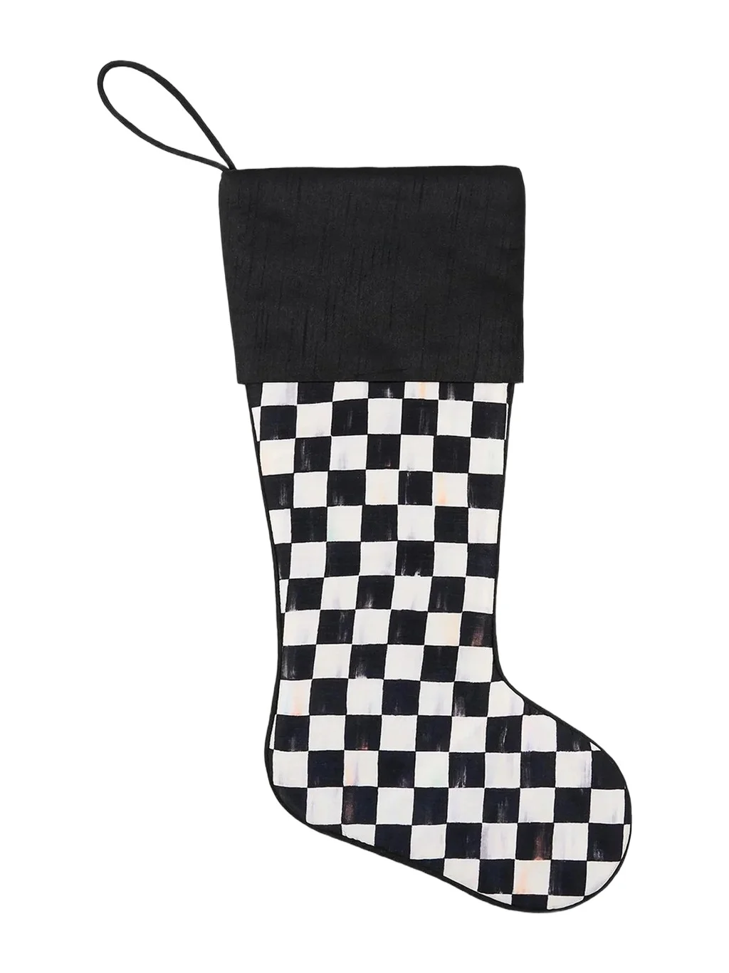 MacKenzie-Childs Merry Christmas Courtly Check Stocking