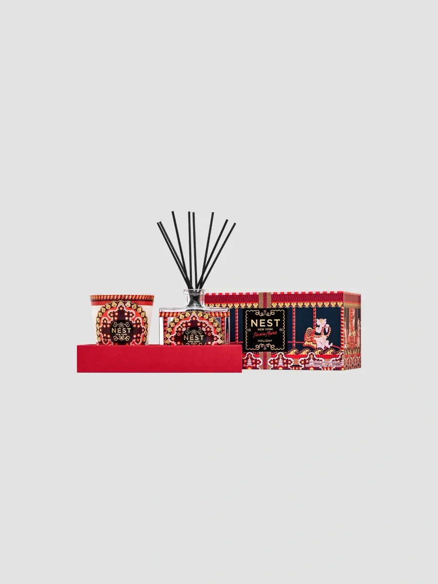 NEST New York Limited Edition x Pierre Marie Holiday Classic Scented Candle & Reed Diffuser 2-Piece Gift Set | Thumbnail 2 NEST New York Limited Edition x Pierre Marie Holiday Classic Scented Candle & Reed Diffuser 2-Piece Gift Set | Thumbnail 2