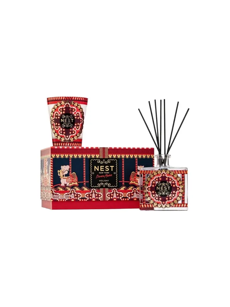 NEST New York Limited Edition x Pierre Marie Holiday Classic Scented Candle & Reed Diffuser 2-Piece Gift Set