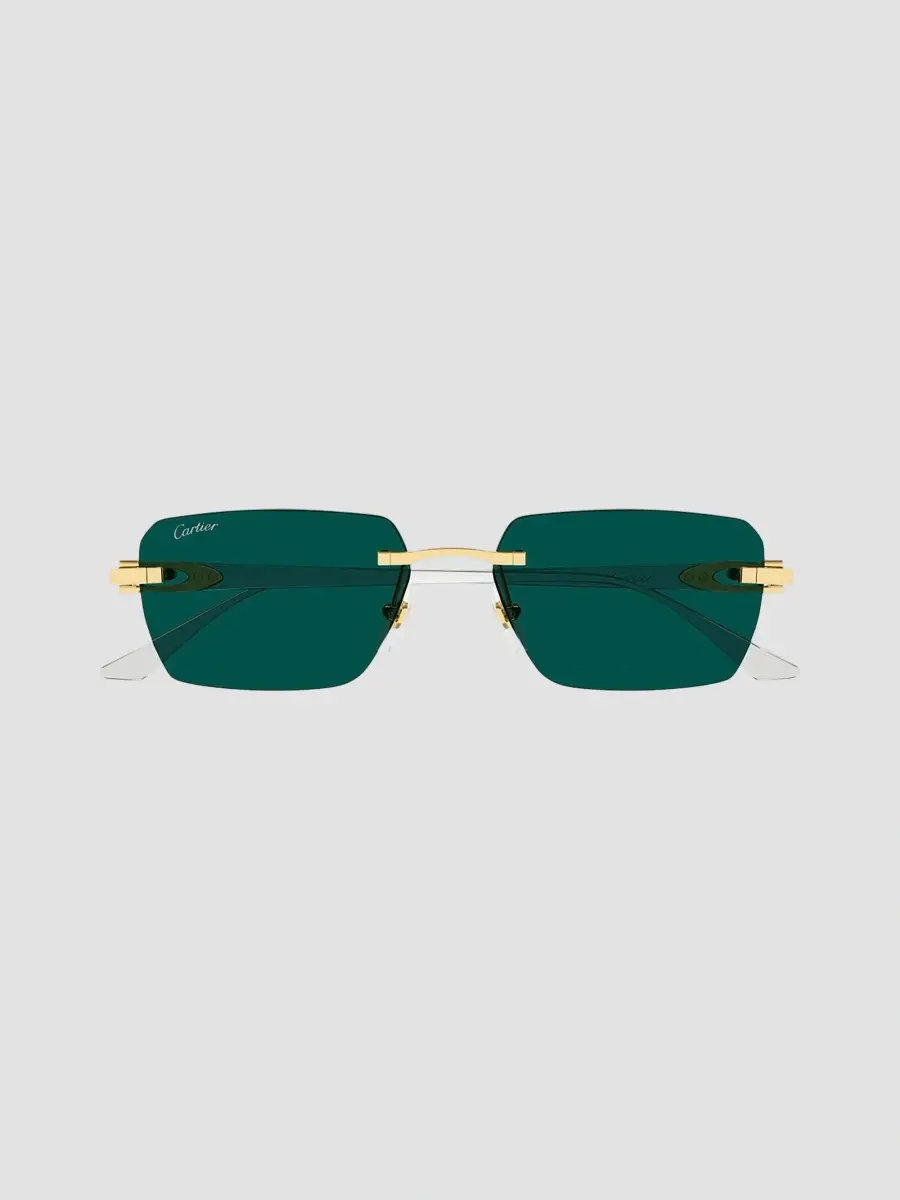 Cartier Men's Motifs De Ct0660S Plated Titanium Rimless Rectangular Sunglasses | Thumbnail 2 Cartier Men's Motifs De Ct0660S Plated Titanium Rimless Rectangular Sunglasses | Thumbnail 2