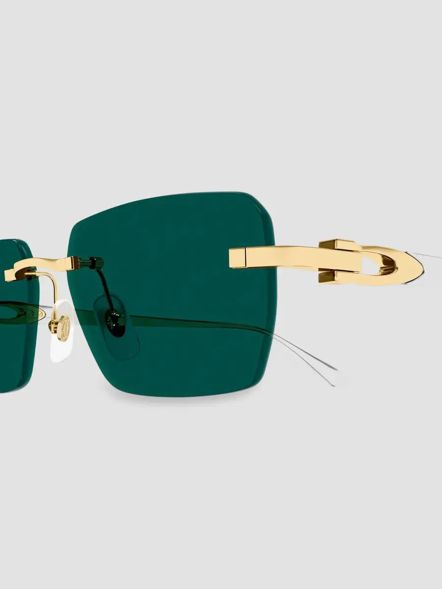 Cartier Men's Motifs De Ct0660S Plated Titanium Rimless Rectangular Sunglasses | Thumbnail 3 Cartier Men's Motifs De Ct0660S Plated Titanium Rimless Rectangular Sunglasses | Thumbnail 3
