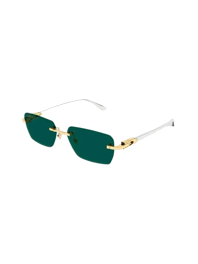 Men's Motifs De Ct0660S Plated Titanium Rimless Rectangular Sunglasses Men's Motifs De Ct0660S Plated Titanium Rimless Rectangular Sunglasses