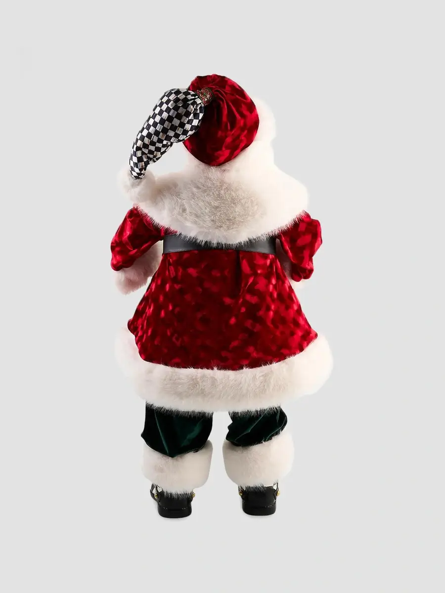 MacKenzie-Childs Animated Courtly Faux-Fur Santa Claus Figurine | Thumbnail 2 MacKenzie-Childs Animated Courtly Faux-Fur Santa Claus Figurine | Thumbnail 2