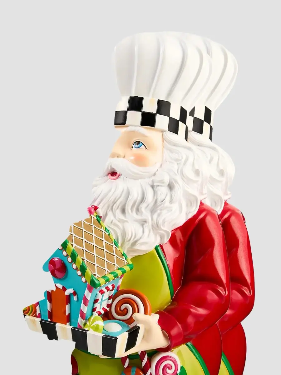MacKenzie-Childs Confetti Chef Santa Resin Figurine | Thumbnail 3 MacKenzie-Childs Confetti Chef Santa Resin Figurine | Thumbnail 3
