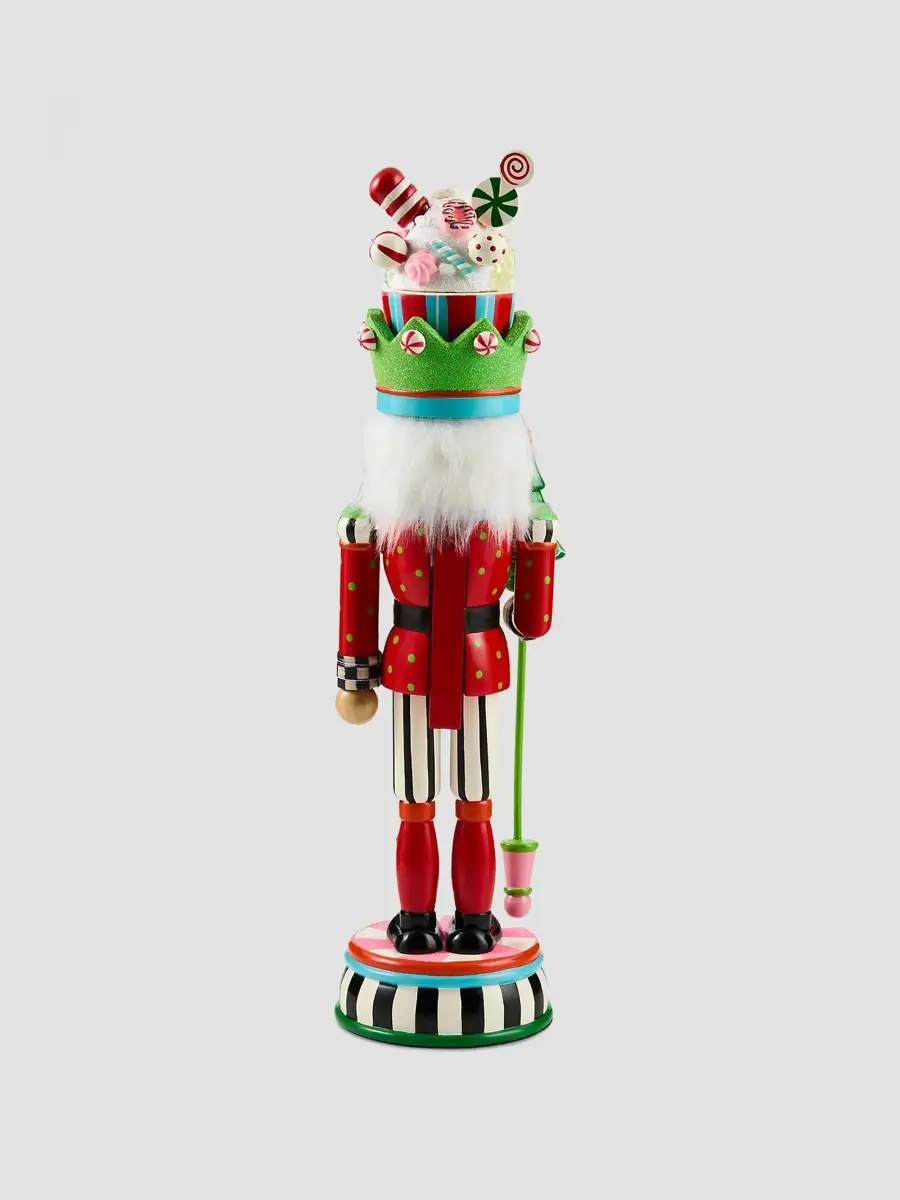 MacKenzie-Childs Confetti Christmas Wood Nutcracker | Thumbnail 2 MacKenzie-Childs Confetti Christmas Wood Nutcracker | Thumbnail 2