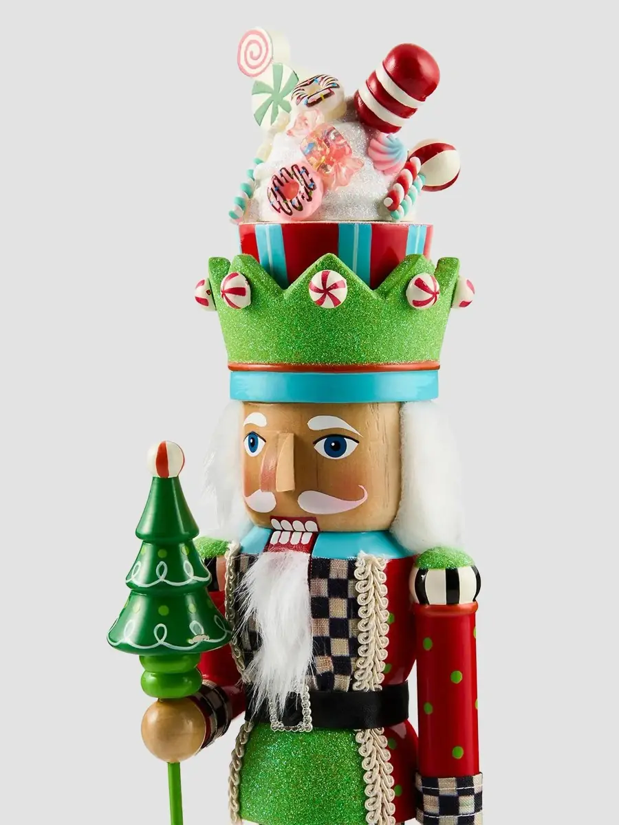 MacKenzie-Childs Confetti Christmas Wood Nutcracker | Thumbnail 3 MacKenzie-Childs Confetti Christmas Wood Nutcracker | Thumbnail 3