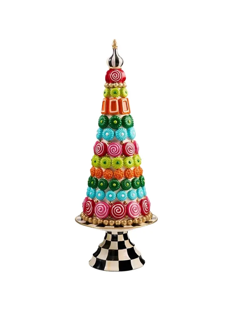 MacKenzie-Childs Confetti Candy Christmas Trophy Finial
